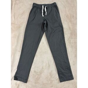 Pact Organic Daily Twill Pants Women's 2XS Dark Grey Drawstrings Organic EUC